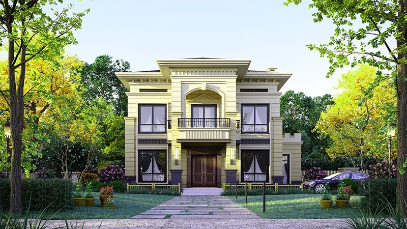 色达中式合院住宅，开放庭院与邻里乡亲更亲近